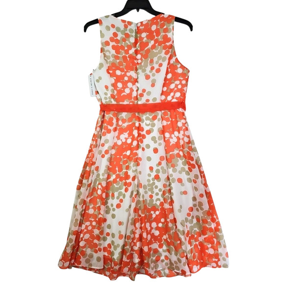 Emma Michele ~Woman Size 8~ Multicolor Sleeveless Midi Dress Fully Lined NWT. - Picture 3 of 14